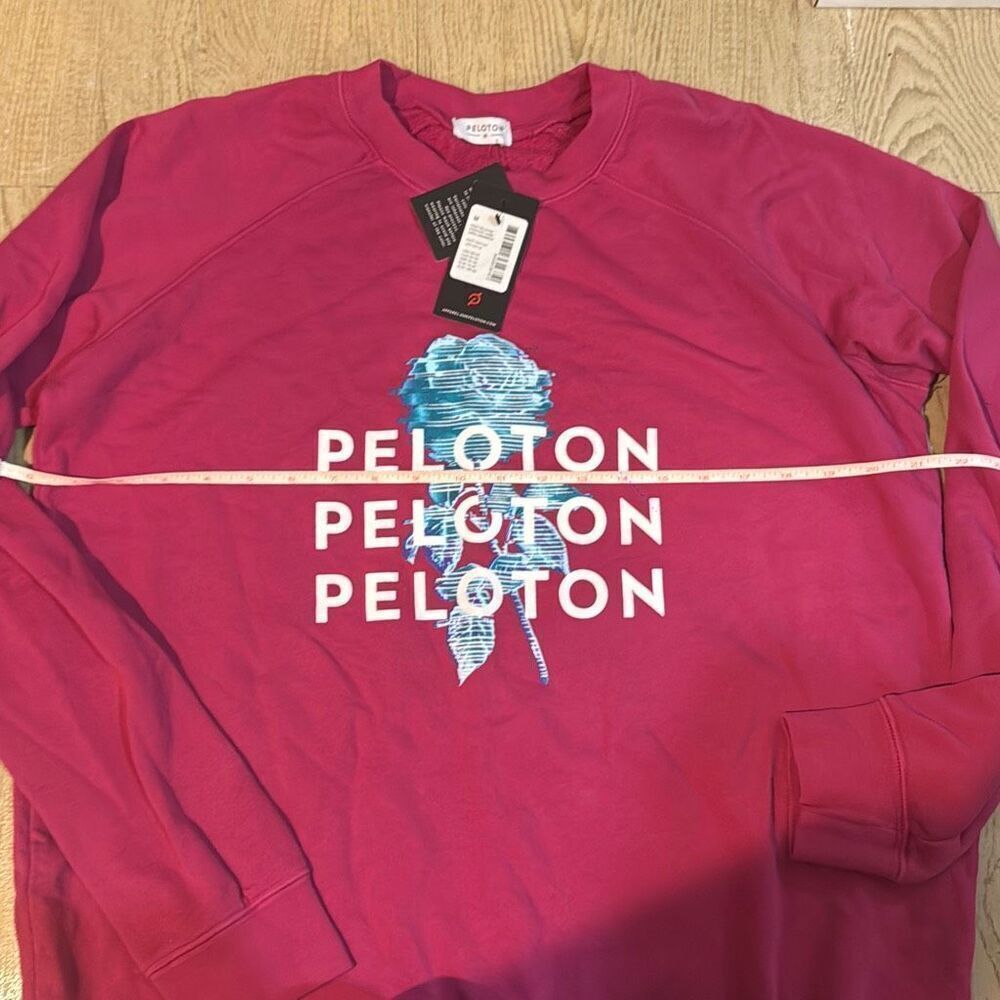 NWT Peloton Women‎ Oversized Crewneck Long Sleeve Logo Casual Sweatshirt Med - Picture 5 of 7